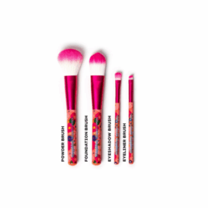 SET DE 4 PINCELES DE MAQUILLAJE - FLOWERS