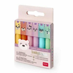 SET DE 6 MINI SUBRAYADORE S - TEDDY'S MOOD