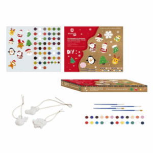 CALENDARIO DE ADVIENTO CON FIGURAS PARA PINTAR BISMARK