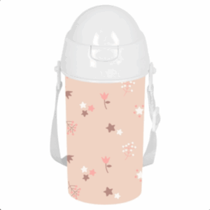 BOTELLA 500ML CON PAJITA Y BANDOLERA